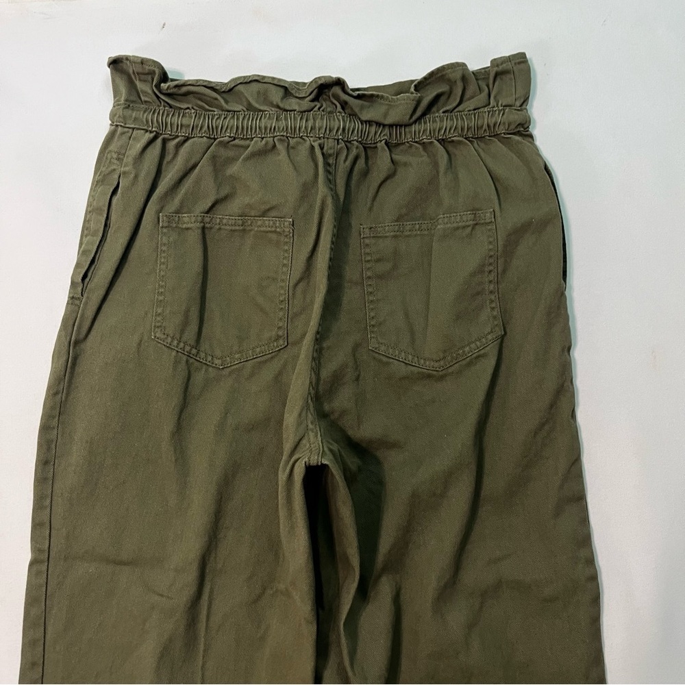 Future Collective Jenny K Lopez pants 8 Eyelet Loose baggy High rise waist Olive - Picture 10 of 10